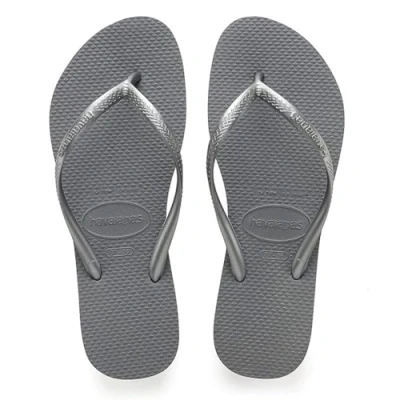 Image of Havaianas Women Slim, Steel Grey, 7.5/8