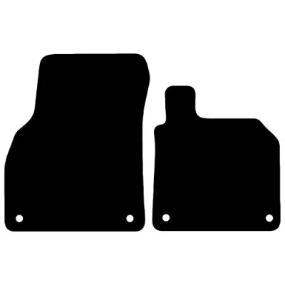 Image of Carsio Carpet Car Mats For Audi TT Convertible 2014 Onwards 2 Piece Set Tailored Fit Floor Mat Complete Accessory Black Custom Fitted All Weather, Anti Slip Backing &amp; Trim