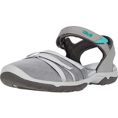 Image of Teva Women&#039;s Tira Ct Closed Toe Sandals, Grey Drizzle Driz, 3 UK