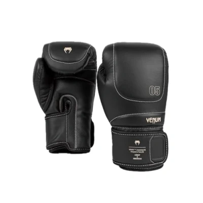 Image of Venum, Impact Evo Boxing Gloves, Unisex Adult, 10 Oz, Black