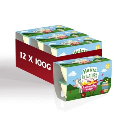 Image of Heinz Fruit Medley Custard Dessert Pot, 4 x 100 g (Pack of 3)