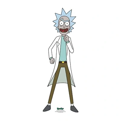 Image of Star Cutouts SC4311 Rick Sanchez Small and Morty Mini Cardboard Cutout