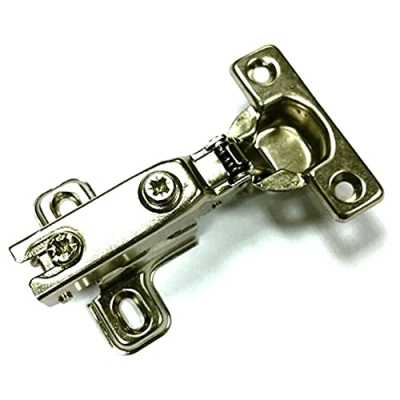 Image of Merriway BH06012 (2 Pcs) Soft Closing Slide On Kitchen Cabinet Wardrobe Hinges, Zinc Plated, Half Overlay 26mm 95 Degree Pack of 2 Pieces
