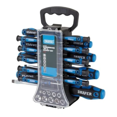 Image of Draper Screwdriver, Socket and Bit Set (49 Piece)