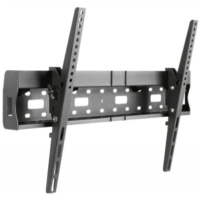 Image of Fixed / Tilt TV LCD Bracket Mount with Rear Media Shelf 37&quot; 70&quot; to 35kg Black