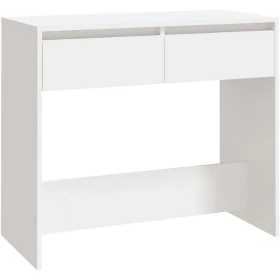 Image of vidaXL Console Table White 89x41x76.5 cm Steel