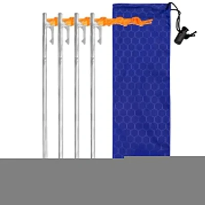 Image of TITO High Strength Titanium alloy tent stakes pegs nail for canopy camping (Pack of 4pcs, 8x300mm)