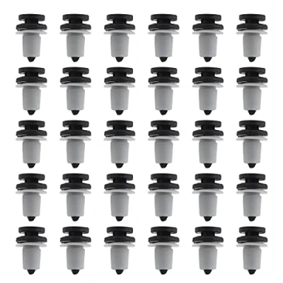 Image of Be In Your Mind 30x 3B0867333 Car Door Panel Trunk Trim Clips Fastener Boot Lining Retainer with Grommet Compatible VW Transporter T5 Plastic
