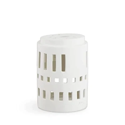 Image of HAK Kähler Tea Light Holder, Ceramic, White, 11,5 x 8 cm
