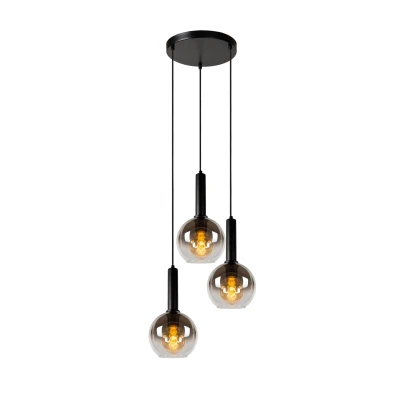 Image of Marius Modern Cluster Pendant Light Ø 48.5cm 3xE27 Black