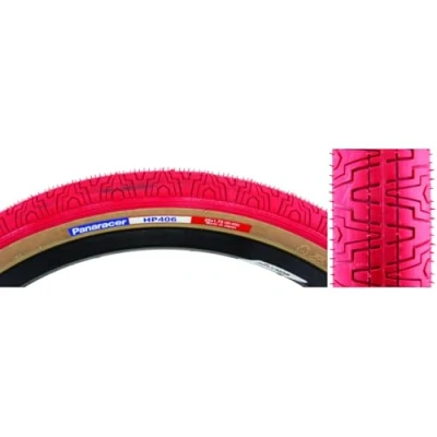 Image of Panaracer HP406 BMX Tyre : Red/Amber, 20 x 1.75