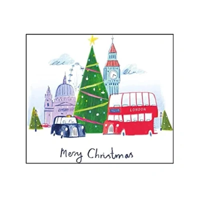 Image of 8 Charity Christmas Cards with Envelopes Merry London