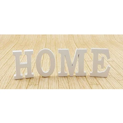 Image of Melody Jane Dolls Houses White HOME Letters Modern Miniature Ornament Accessory