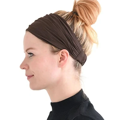 Image of CHARM Brown Bandana Headbands for Men and Women Head Bands Runners Fitness Sports M