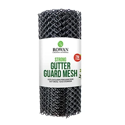Image of 2M Gutter Guard Mesh Protector Covers for Gutters Downpipe Block Drain Clog Leaf Debris Outdoor