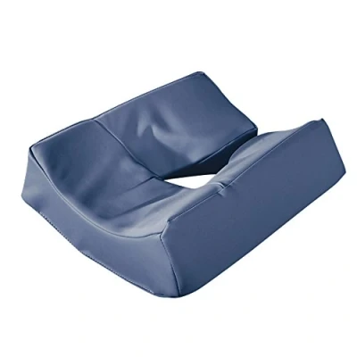 Image of Master Massage Ergonomic Dream Face Cushion Pillow Memory Foam Universal Headrests Cradle, Royal Blue