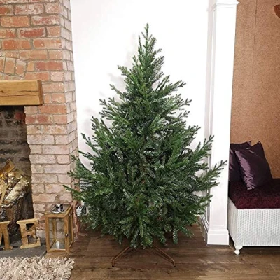 Image of 6ft 180cm Green Glenshee Spruce Artificial Christmas Tree PE and PVC Mix Natural Look