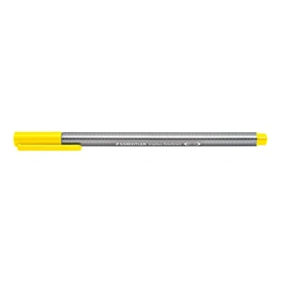 Image of Staedtler Triplus Fineliners Pack of 6 Yellow Line Width: 0.3 mmaa