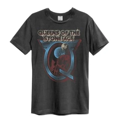 Image of Amplified Unisex Adult Outer Space Queens Of The Stone Age T Shirt (S) (Charcoal)