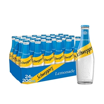 Image of Schweppes Lemonade Glass Bottles, 24 x 200 ml