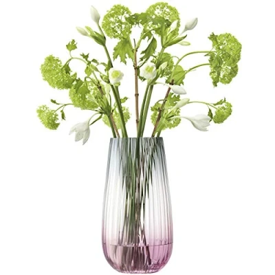 Image of LSA Dusk Vase 28cm Pink &amp; Grey
