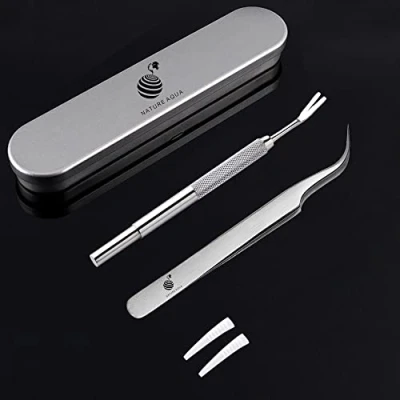 Image of Tick Remover, Removal Tool, Stainless Steel Professional Tweezers for Dogs/Cats/Horses/Humans, Hook Kit Included Tweezers+ Shovel+ Iron Box