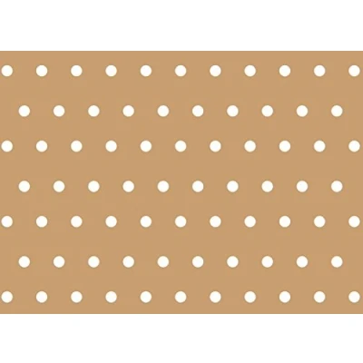 Image of Rectangular Oilcloth PVC Wipe Clean Tablecloth 140cm x 240cm 55x94 Polka Dot (Beige)
