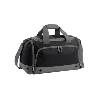 Image of BagBase BG544BLAC Athleisure Holdall Black, Medium