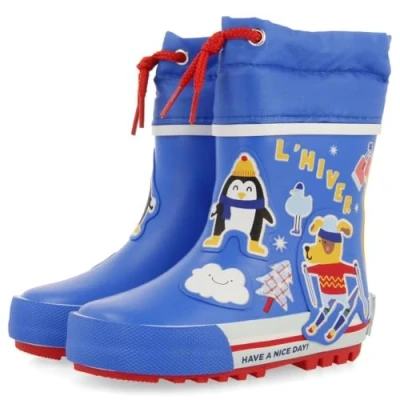 Image of Gioseppo Clymer Wellies for kids, Size: 6.5K, Azul Textile/synthetics