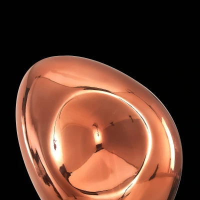 Image of Mabell Modern Wall Lamp Copper, Glass Shade