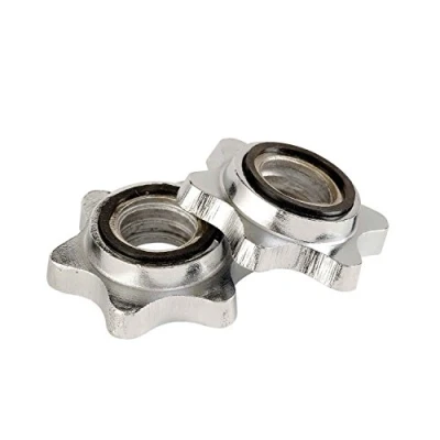 Image of YORK 1&quot; Spinlock collars Pair Unisex Adult Weights