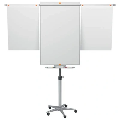 Image of Nobo Piranha Mobile Flipchart and Drywipe Easel Blue/Silver 1901920