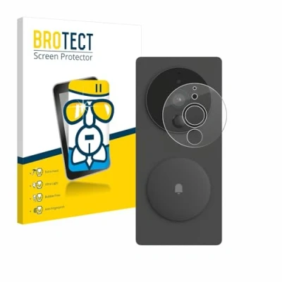 Image of brotect Glass Screen Protector Film compatible with Aqara SVD KIT1 (Smart video doorbell G4) Foil Protection [Scratch Resistant, High Clarity]