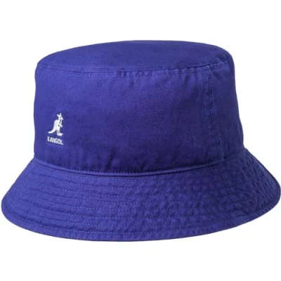 Image of Kangol Washed Bucket Beret, Starry Blue, L