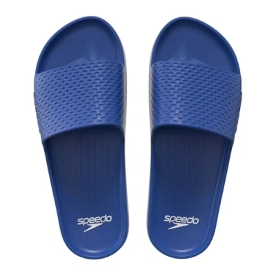 Image of Speedo Men&#039;s Essential Slides Pool Sliders Quick Dry, Navy, 12 UK
