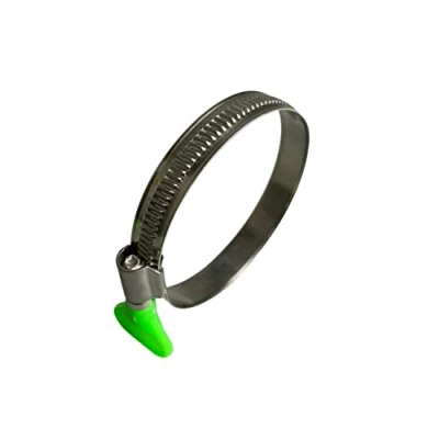 Image of Stainless Steel Thumb Screw/Wing Hose Pipe Clip Jubilee Clamp 80 100mm (9MM BW) x10