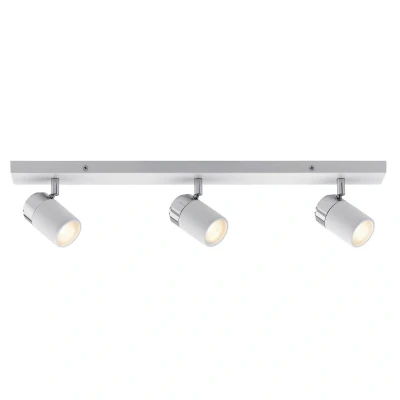 Image of Paulmann Spotlight Zyli IP44 bar max 3x10W GU10 White/Chrome 230V Metal