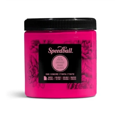 Image of Speedball Art Products 8oz Water Soluble Block Ink Magenta