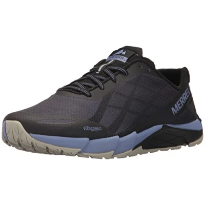 Image of Merrell Women Bare Access Flex Fitness Shoes, Black (Black/Metallic Lilac), 4 UK (37 EU)