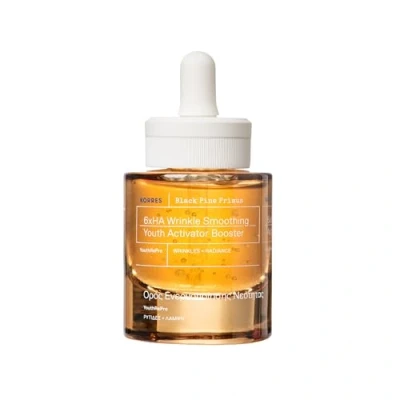 Image of KORRES BLACK PINE PRIMUS 6x Hyaluronic Booster for Wrinkle Smoothing, Anti Ageing Serum Youthful Looking Skin, Silicone and Paraben Free, Vegan, 30 ml