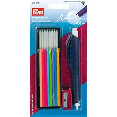 Image of Prym Chalk Cartridge Set 1 Piece, Multi Colour, 18 Count (Pack of 1)
