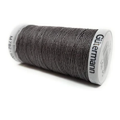 Image of Gutermann extra strong grey polyester sewing thread, 100 m, machine universal, tear resistant, UV resistant