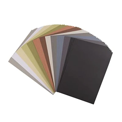 Image of Florence Cardstock Smooth Multicoloured Coloured Card Making Supplies A4 Earth Tones 22 x 5 Sheets Paper for Scrapbooking, and Other Crafts 216 GSM