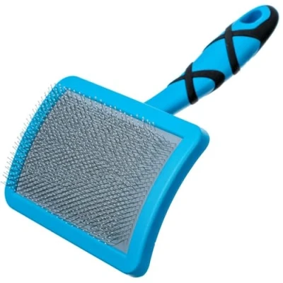 Image of GROOM PROFESSIONAL Ball Pin Slicker Dog Brush Soft Pad Grooming Ideal for Dogs &amp; Puppies with Sensitive Skin Great Long Haired Perfect Gentle Large