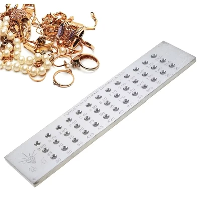 Image of 39 Holes 0.26 2.80mm DIY Wire Drawplate Tungsten Carbide Steel Jewelry Round Draw Plate for Making Tools