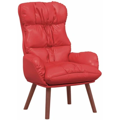 Image of vidaXL Relaxing Chair Red Faux Leather