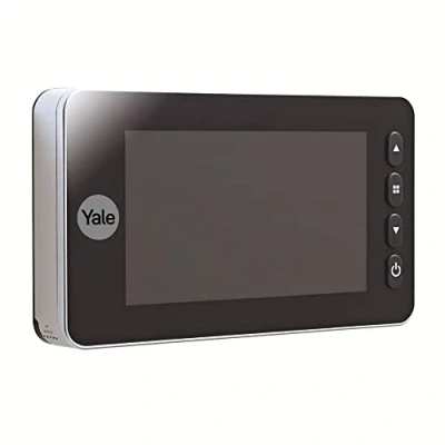 Image of Yale Digital Door Viewer Memory Plus 4500 Captures Images Integrated doorbell Live Viewing Silver 45 1440 00 60 11