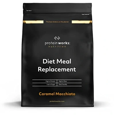 Image of Protein Works Diet Meal Replacement, Nutrient Dense Complete Meal, Immunity Boosting Vitamins, Affordable, Healthy And Quick, 14 Meals, Caramel Macchiato, 1kg