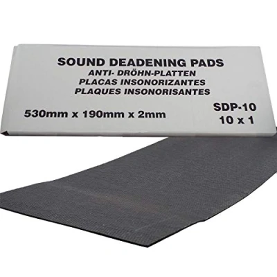 Image of Sound Deadening Pads 530mm x 190mm 2mm Self Adhesive Quality 10