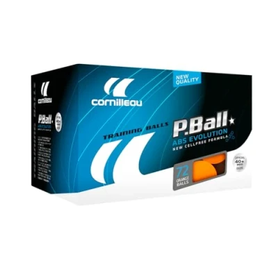 Image of Cornilleau ITTF Plastic ABS Evolution 1 Star Training Table Tennis Balls (Pack of 72), Orange